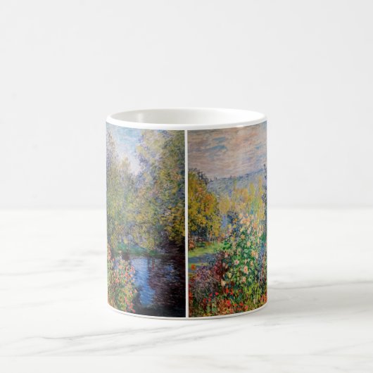 Claude Monet - Ecke des Gartens am Montgeron Kaffeetasse (Mittel)