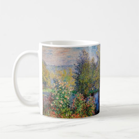 Claude Monet - Ecke des Gartens am Montgeron Kaffeetasse (Links)