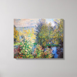 Claude Monet - Ecke des Gartens am Montgeron Leinwanddruck