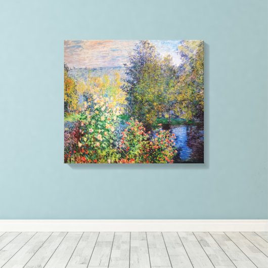 Claude Monet - Ecke des Gartens am Montgeron Leinwanddruck (Insitu (Holzboden))