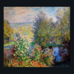 Claude Monet - Ecke des Gartens am Montgeron Poster<br><div class="desc">Ecke des Gartens bei Montgeron / Coin de jardin a Montgeron - Claude Monet,  Oil on Leinwand,  1876</div>