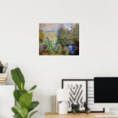 Claude Monet - Ecke des Gartens am Montgeron Poster (Heimbüro)