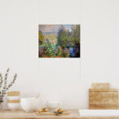 Claude Monet - Ecke des Gartens am Montgeron Poster (Küche)