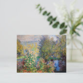 Claude Monet - Ecke des Gartens am Montgeron Postkarte (Stehend Vorderseite)
