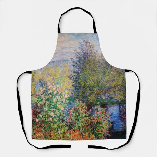 Claude Monet - Ecke des Gartens am Montgeron Schürze (Vorderseite)