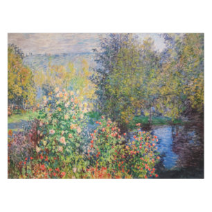 Claude Monet - Ecke des Gartens am Montgeron Tischdecke