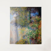 Claude Monet - Ecke des Gartens am Montgeron Wandteppich (Vorderseite)