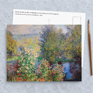 Claude Monet - Ecke des Gartens in Montgeron Postkarte