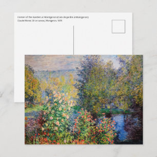 Claude Monet - Ecke des Gartens in Montgeron Postkarte