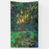 Claude Monet - Ecke eines Teiches mit Wasserlilien Banner (Vertikal)