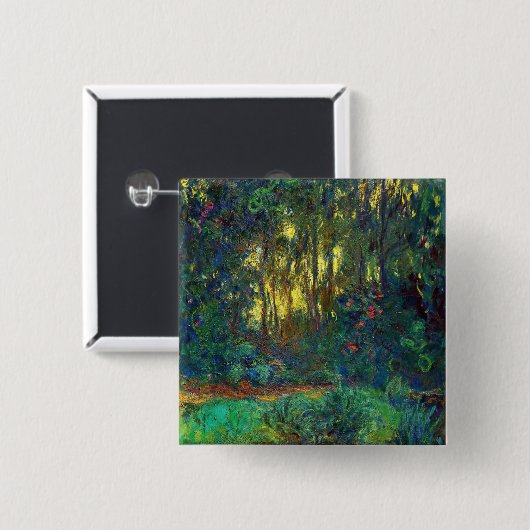 Claude Monet - Ecke eines Teiches mit Wasserlilien Button (Vorne & Hinten)