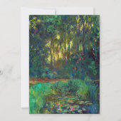 Claude Monet - Ecke eines Teiches mit Wasserlilien Dankeskarte (Vorderseite)