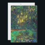 Claude Monet - Ecke eines Teiches mit Wasserlilien Einladung<br><div class="desc">Coin du bassin aux nympheas / Corner of a Pond with Wasserlilien - Claude Monet, Oil on Leinwand, 1918</div>