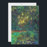 Claude Monet - Ecke eines Teiches mit Wasserlilien Einladung<br><div class="desc">Coin du bassin aux nympheas / Corner of a Pond with Wasserlilien - Claude Monet,  Oil on Leinwand,  1918</div>