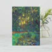 Claude Monet - Ecke eines Teiches mit Wasserlilien Einladung (Stehend Vorderseite)
