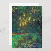 Claude Monet - Ecke eines Teiches mit Wasserlilien Einladung (Vorne/Hinten)
