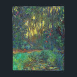 Claude Monet - Ecke eines Teiches mit Wasserlilien Fleecedecke<br><div class="desc">Coin du bassin aux nympheas / Corner of a Pond with Wasserlilien - Claude Monet,  Oil on Leinwand,  1918</div>