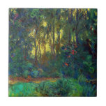 Claude Monet - Ecke eines Teiches mit Wasserlilien Fliese<br><div class="desc">Coin du bassin aux nympheas / Corner of a Pond with Wasserlilien - Claude Monet,  Oil on Leinwand,  1918</div>