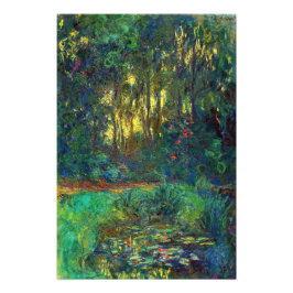 Claude Monet - Ecke eines Teiches mit Wasserlilien Fotodruck