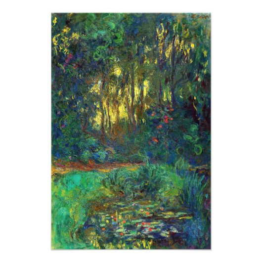 Claude Monet - Ecke eines Teiches mit Wasserlilien Fotodruck (Vorne)