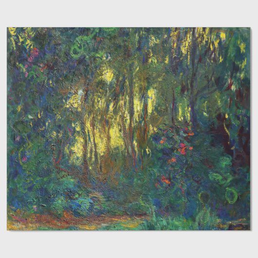 Claude Monet - Ecke eines Teiches mit Wasserlilien Geschenkpapier (Flach)