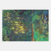 Claude Monet - Ecke eines Teiches mit Wasserlilien Geschenkpapier Set (Vorderseite 2)