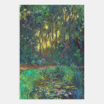 Claude Monet - Ecke eines Teiches mit Wasserlilien Geschenkpapier Set<br><div class="desc">Coin du bassin aux nympheas / Corner of a Pond with Wasserlilien - Claude Monet,  Oil on Leinwand,  1918</div>