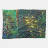 Claude Monet - Ecke eines Teiches mit Wasserlilien Geschirrtuch (Horizontal)