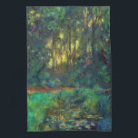 Claude Monet - Ecke eines Teiches mit Wasserlilien Geschirrtuch<br><div class="desc">Coin du bassin aux nympheas / Corner of a Pond with Wasserlilien - Claude Monet,  Oil on Leinwand,  1918</div>