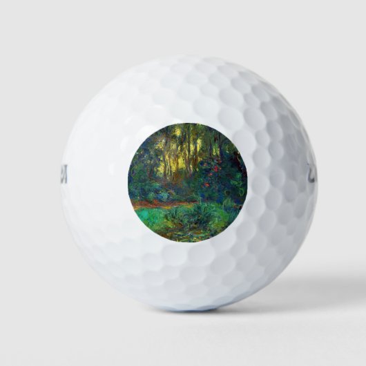 Claude Monet - Ecke eines Teiches mit Wasserlilien Golfball (Vorderseite)