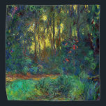Claude Monet - Ecke eines Teiches mit Wasserlilien Halstuch<br><div class="desc">Coin du bassin aux nympheas / Corner of a Pond with Wasserlilien - Claude Monet,  Oil on Leinwand,  1918</div>