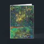 Claude Monet - Ecke eines Teiches mit Wasserlilien Karte<br><div class="desc">Coin du bassin aux nympheas / Corner of a Pond with Wasserlilien - Claude Monet,  Oil on Leinwand,  1918</div>