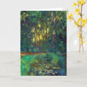 Claude Monet - Ecke eines Teiches mit Wasserlilien Karte (Gelbe Blume)