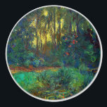 Claude Monet - Ecke eines Teiches mit Wasserlilien Keramikknauf<br><div class="desc">Coin du bassin aux nympheas / Corner of a Pond with Wasserlilien - Claude Monet,  Oil on Leinwand,  1918</div>