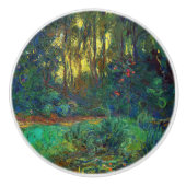 Claude Monet - Ecke eines Teiches mit Wasserlilien Keramikknauf (Vorderseite)