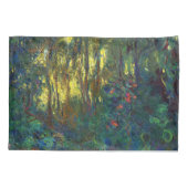 Claude Monet - Ecke eines Teiches mit Wasserlilien Kissenbezug (Rückseite)