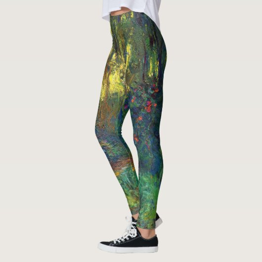 Claude Monet - Ecke eines Teiches mit Wasserlilien Leggings (Links)