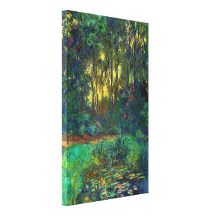 Claude Monet - Ecke eines Teiches mit Wasserlilien Leinwanddruck