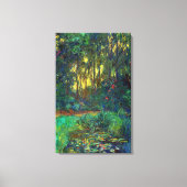 Claude Monet - Ecke eines Teiches mit Wasserlilien Leinwanddruck (Vorderseite)