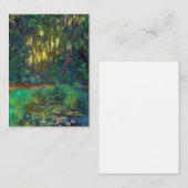 Claude Monet - Ecke eines Teiches mit Wasserlilien Mitteilungskarte (Vorne/Hinten)