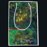 Claude Monet - Ecke eines Teiches mit Wasserlilien Mittlere Geschenktüte<br><div class="desc">Coin du bassin aux nympheas / Corner of a Pond with Wasserlilien - Claude Monet,  Oil on Leinwand,  1918</div>