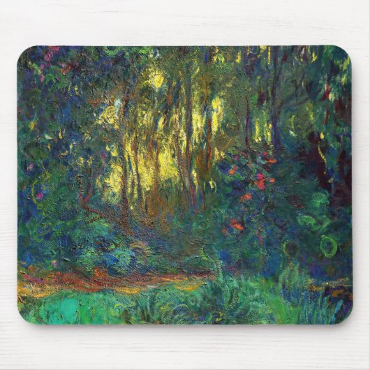 Claude Monet - Ecke eines Teiches mit Wasserlilien Mousepad (Vorne)