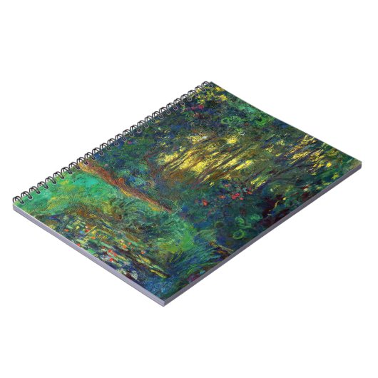 Claude Monet - Ecke eines Teiches mit Wasserlilien Notizblock (Linke Seite)