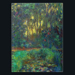 Claude Monet - Ecke eines Teiches mit Wasserlilien Notizblock<br><div class="desc">Coin du bassin aux nympheas / Corner of a Pond with Wasserlilien - Claude Monet,  Oil on Leinwand,  1918</div>