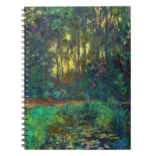 Claude Monet - Ecke eines Teiches mit Wasserlilien Notizblock (Vorderseite)