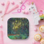 Claude Monet - Ecke eines Teiches mit Wasserlilien Pappteller (Party)