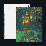 Claude Monet - Ecke eines Teiches mit Wasserlilien Postkarte<br><div class="desc">Coin du bassin aux nympheas / Corner of a Pond with Wasserlilien - Claude Monet,  Oil on Leinwand,  1918</div>