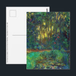 Claude Monet - Ecke eines Teiches mit Wasserlilien Postkarte<br><div class="desc">Coin du bassin aux nympheas / Corner of a Pond with Wasserlilien - Claude Monet,  Oil on Leinwand,  1918</div>