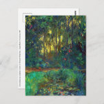 Claude Monet - Ecke eines Teiches mit Wasserlilien Postkarte<br><div class="desc">Coin du bassin aux nympheas / Corner of a Pond with Wasserlilien - Claude Monet,  Oil on Leinwand,  1918</div>