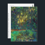 Claude Monet - Ecke eines Teiches mit Wasserlilien Postkarte<br><div class="desc">Coin du bassin aux nympheas / Corner of a Pond with Wasserlilien - Claude Monet,  Oil on Leinwand,  1918</div>